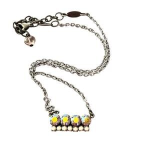 Sabika Crystal Summer 2012 Silver Tone Necklace